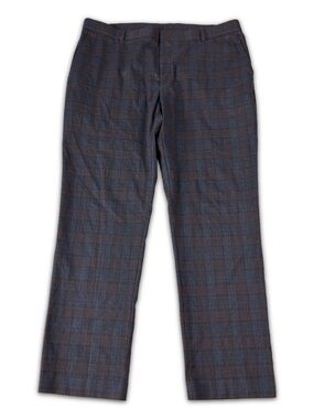 tommy hilfiger men's modern-fit th flex stretch plaid dress pants Tommy Hilfiger Mens TH Flex Stretch Plaid Casual Trouser Pants, Multicoloured, 36W x 32L